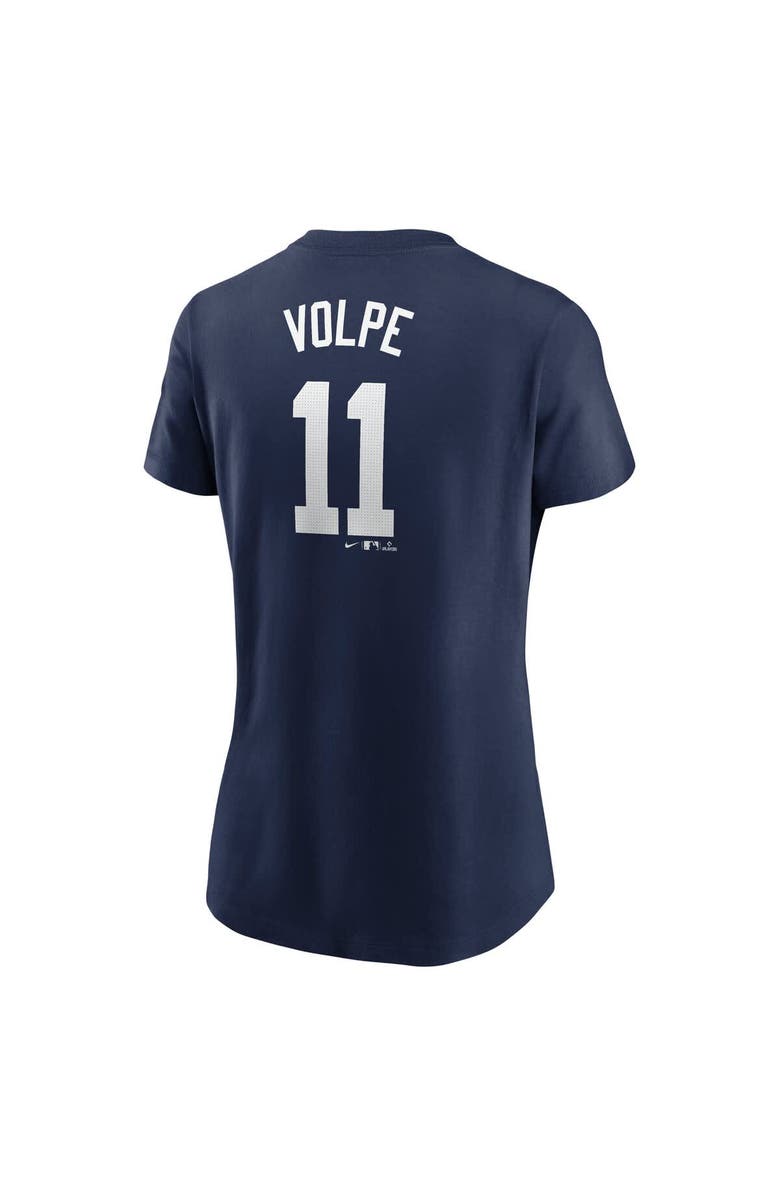 Nike Women's Nike Anthony Volpe Navy New York Yankees Fuse Name & Number T-Shirt, Alternate, color, Navy