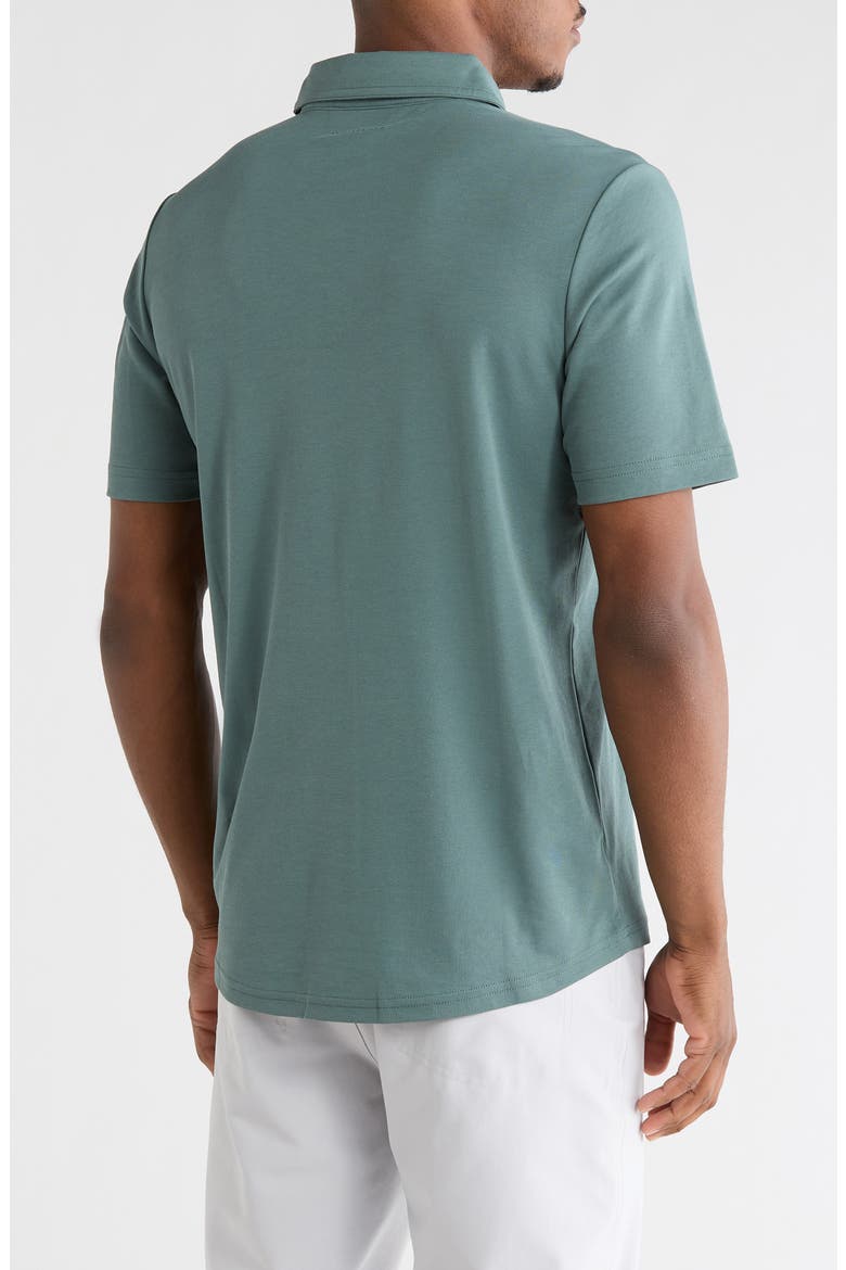 Stealth Handoff Cotton Blend Polo, Alternate, color, BALSAM GREEN