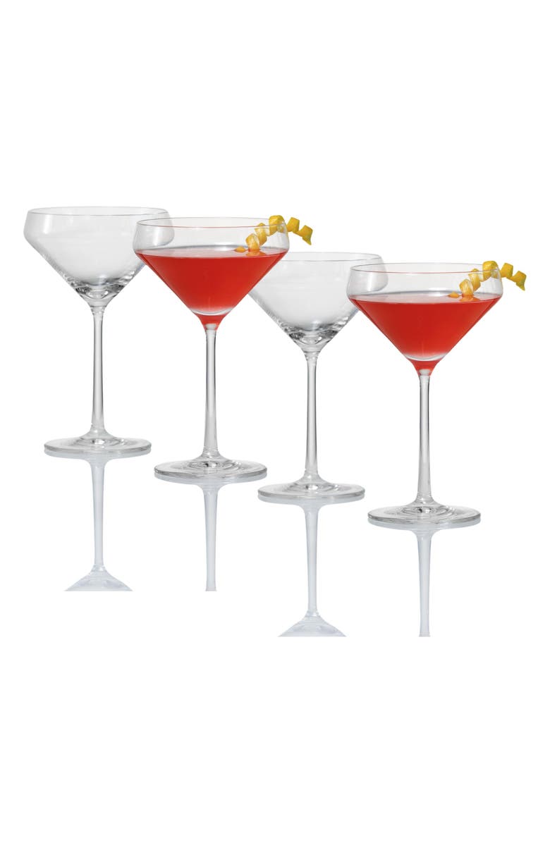 Schott Zwiesel Pure Set of 4 Martini Glasses, Alternate, color, Clear