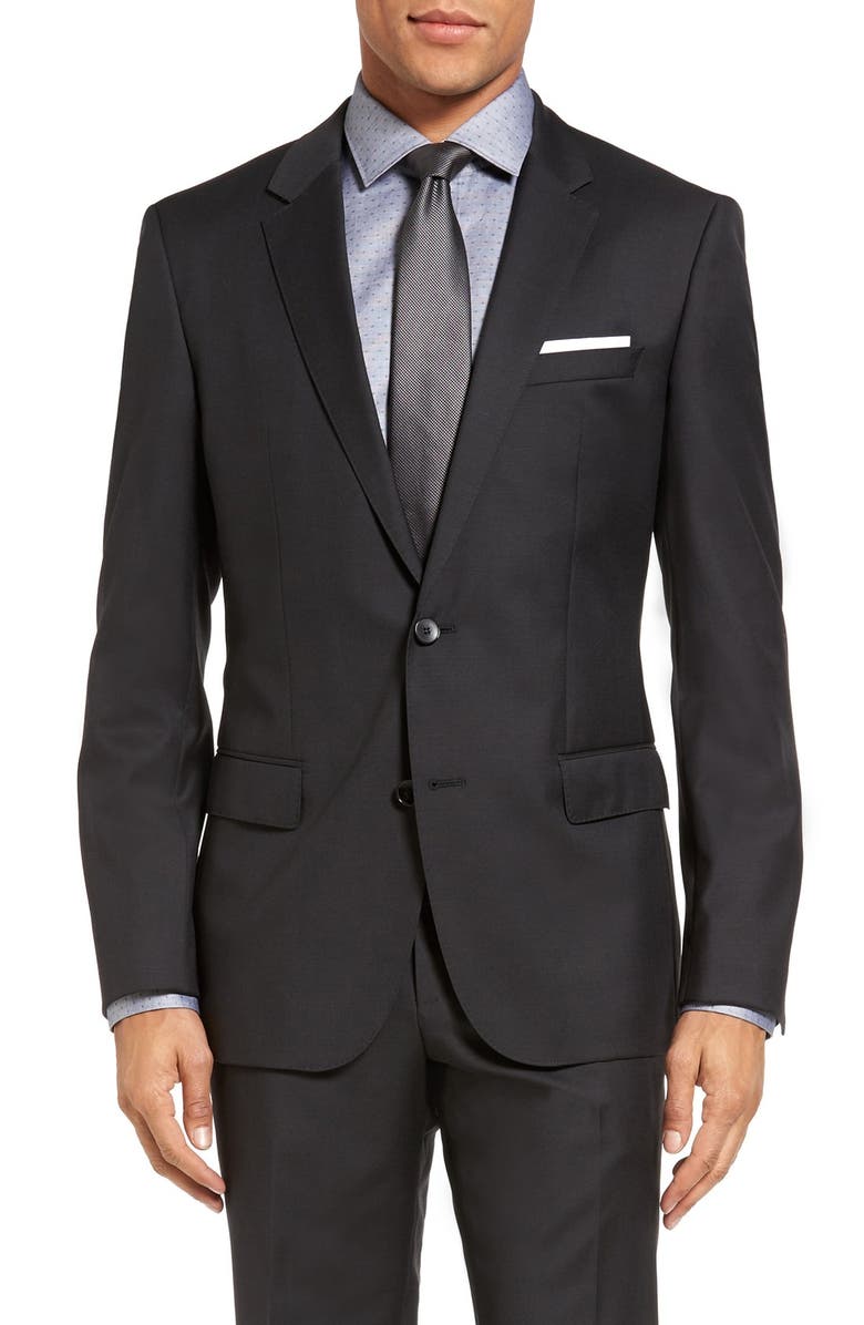 BOSS Huge/Genius Trim Fit Wool Suit, Alternate, color,