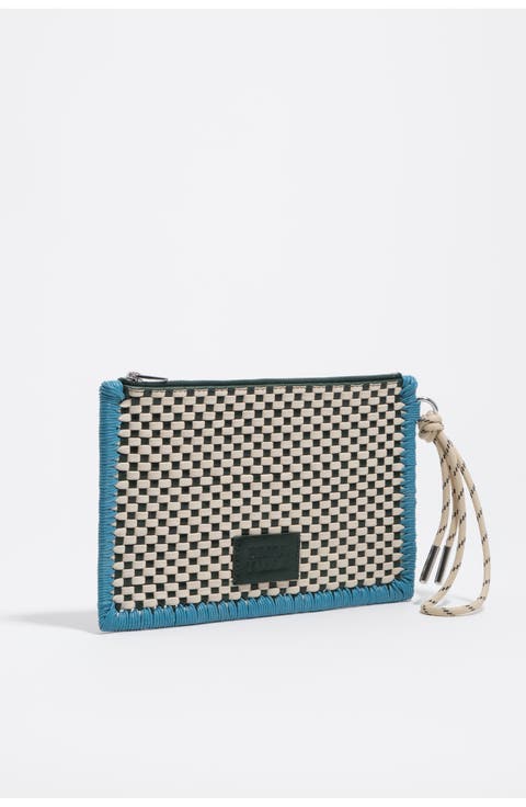 Large Leather Palms Make-Up Case