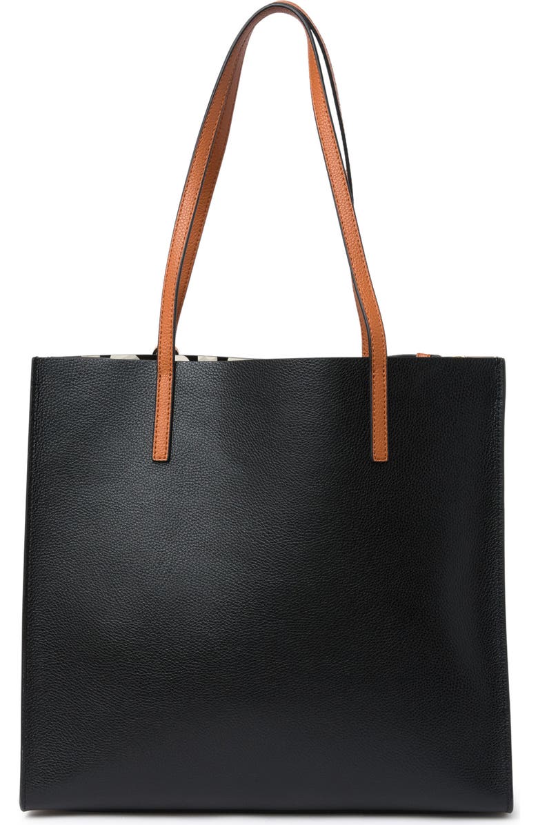 Marc Jacobs Grind Colorblock Leather Tote Bag, Alternate, color, Smoked Almond Multi