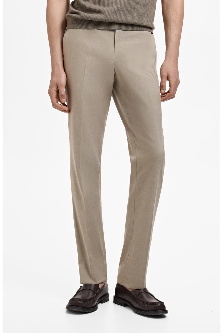Monaco Slim Fit Suit Pants, Main, color, BEIGE
