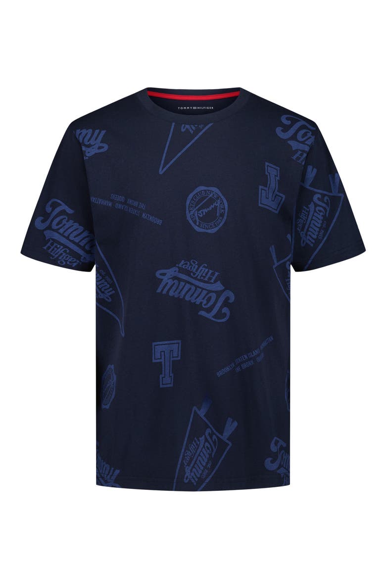 Kids' Tonal Collegiate Cotton Graphic T-Shirt, Main, color, NAVY BLAZER