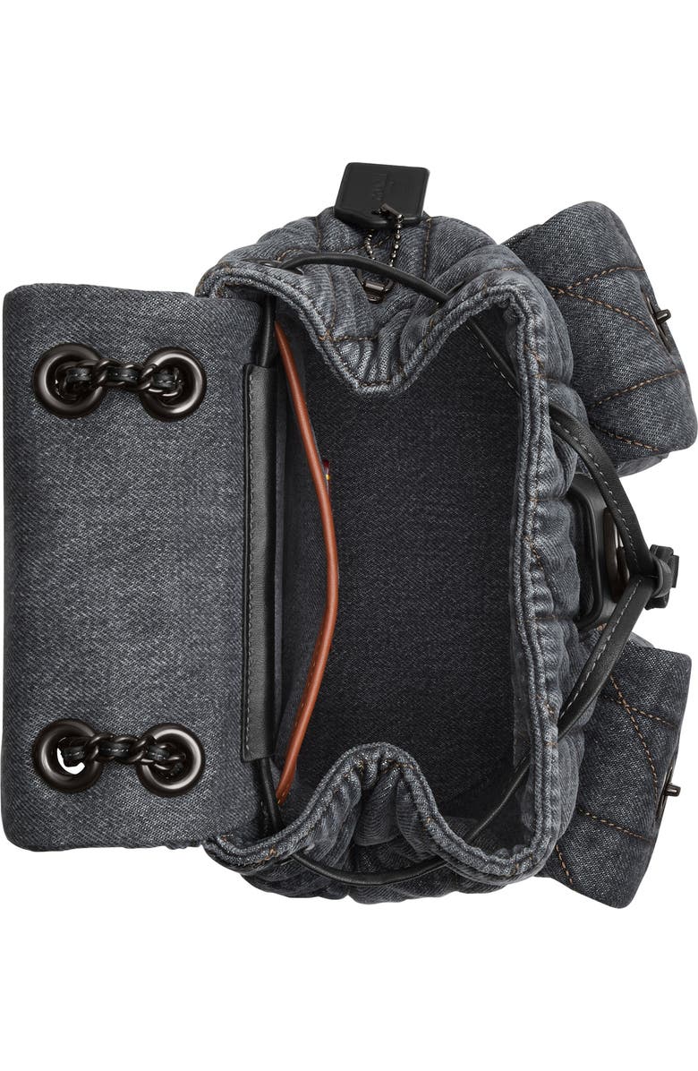 COACH Tabby Quilted Denim Backpack, Alternate, color,