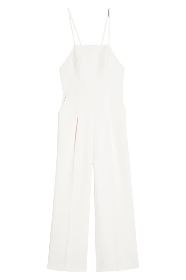 Strappy Back Wide Leg Jumpsuit, Alternate, color, IVORY