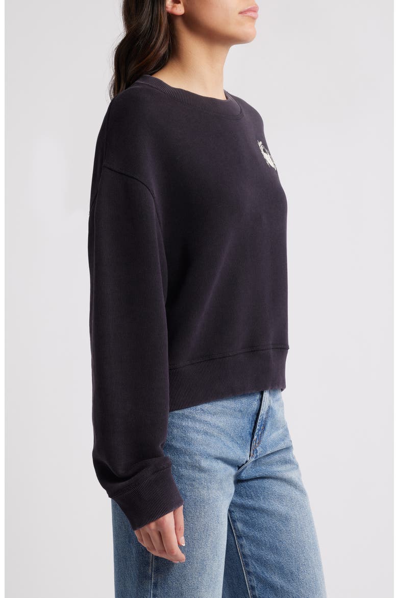 Disco Terry Sweatshirt, Alternate, color, BLACK MULTI