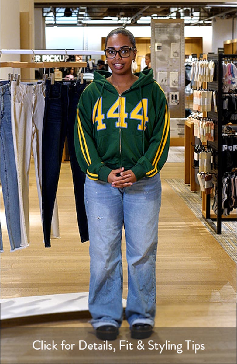 444 Zip-Up Graphic Hoodie, sales video thumbnail