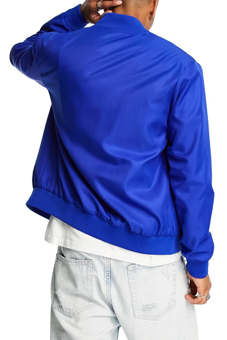 Classic Fit Bomber Jacket, Alternate, color, MID BLUE