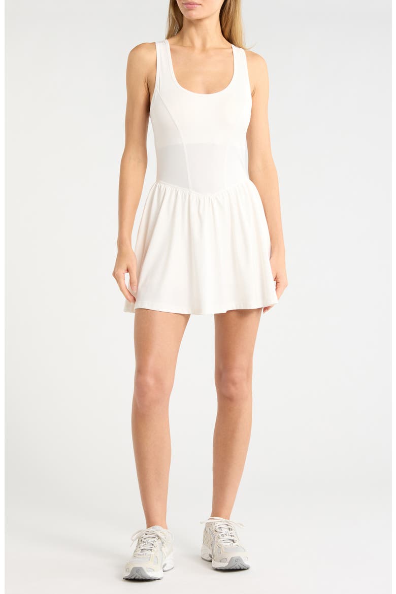 Polly Nude Tech Dress, Main, color, WHITE DOVE