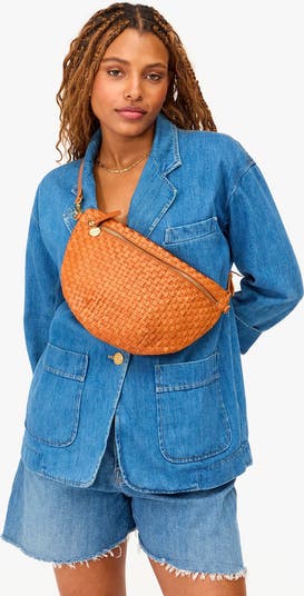 Grande Woven Leather Belt Bag