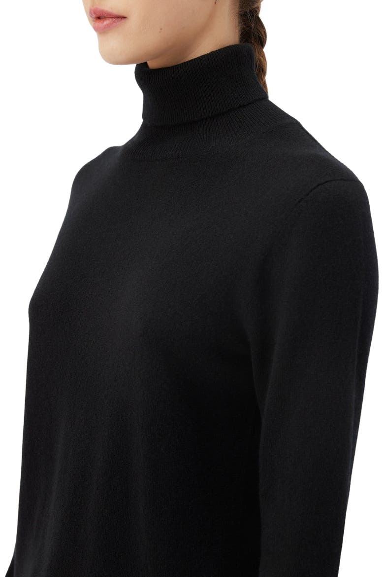 Essential Cashmere Turtleneck Sweater, Alternate, color, black