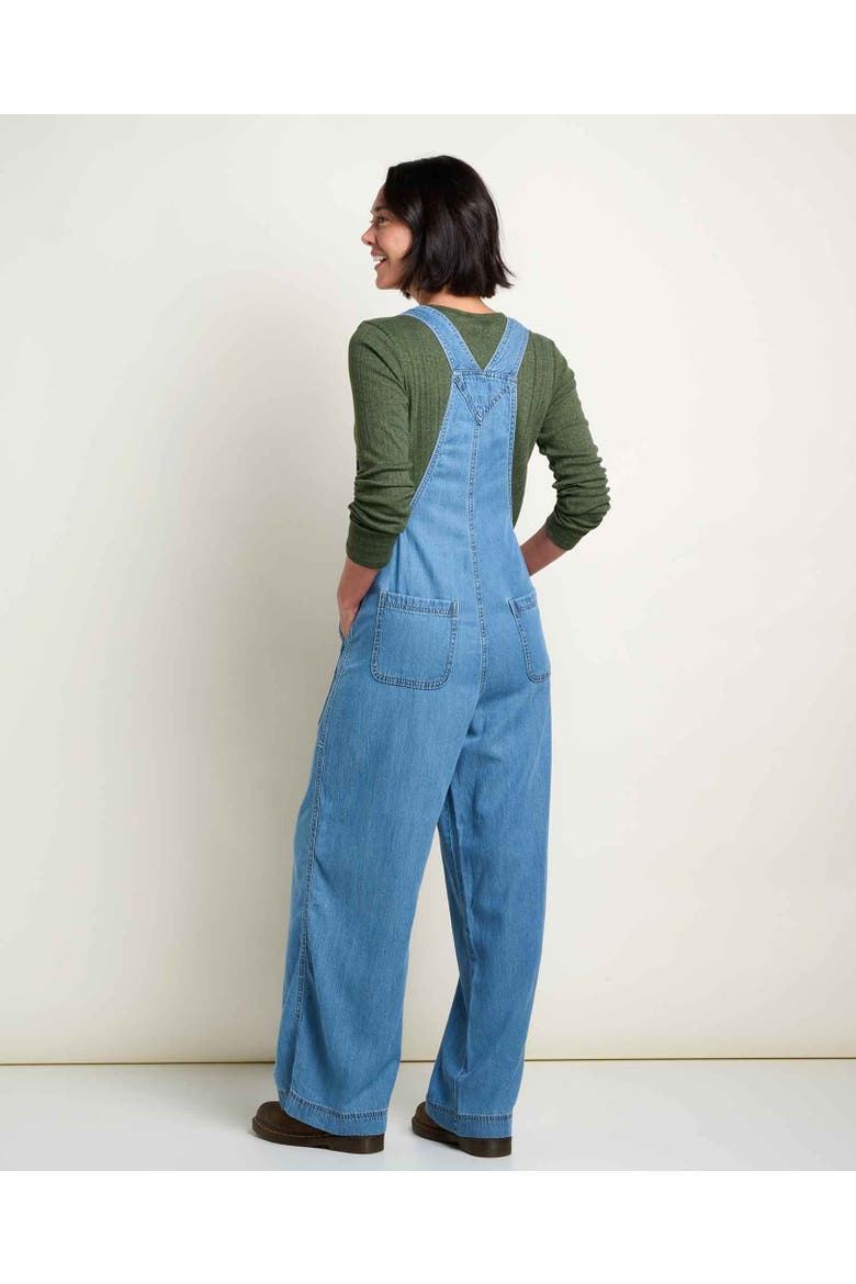 Women's Piñon Soft Denim Wide Leg Overall, Alternate, color, Bar Harbor