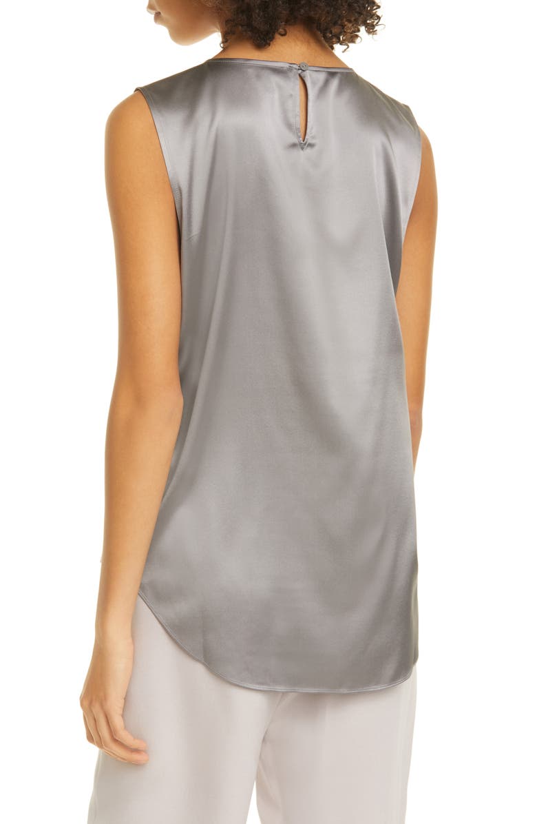 Eileen Fisher Stretch Silk Tank, Alternate, color, 