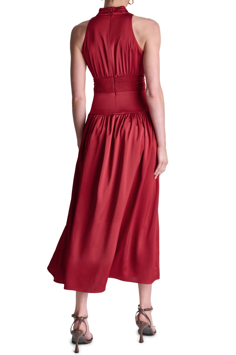 Mock Neck Maxi Dress, Alternate, color, TOSCANA CLAY