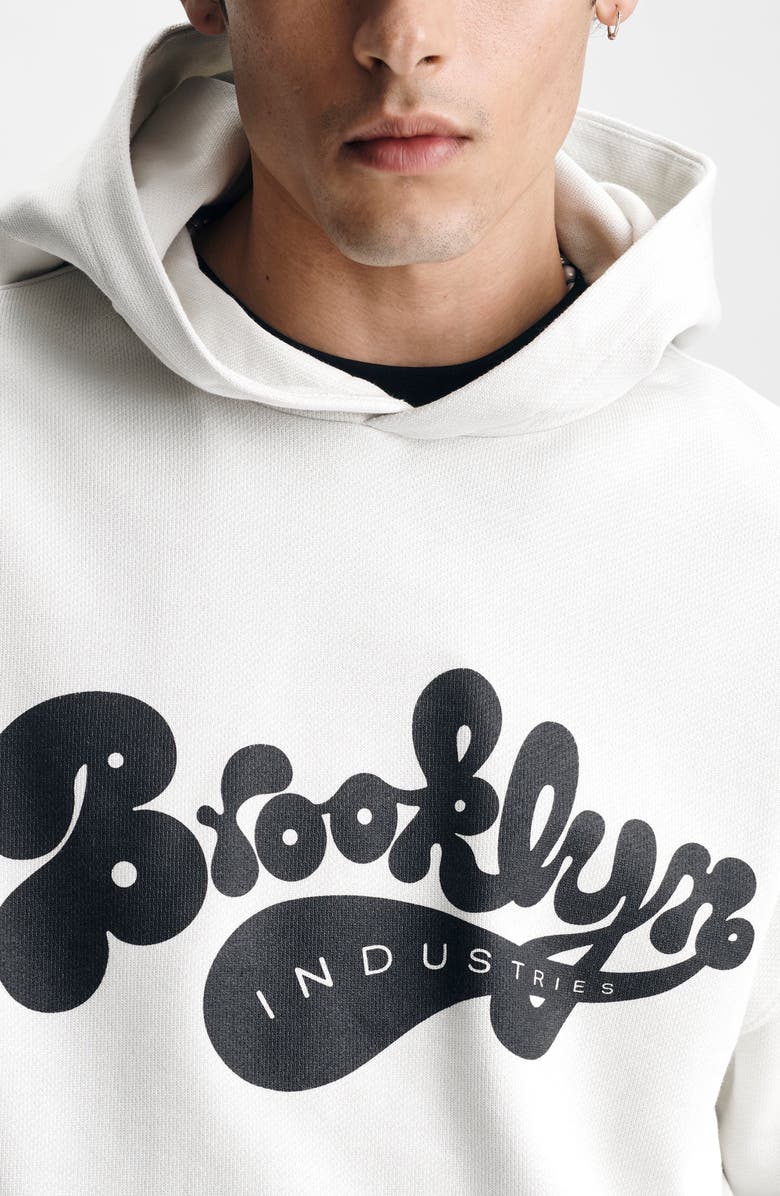 Brooklyn Industries Logo Graphic Cotton Hoodie, Alternate, color, 