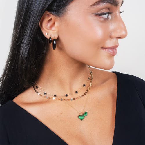 The Lovery Fine Jewelry Malachite Heart Charm In Green