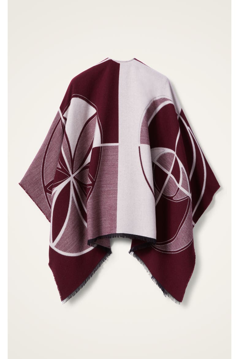 Poncho, Alternate, color, Eclipse Placée Bordeaux