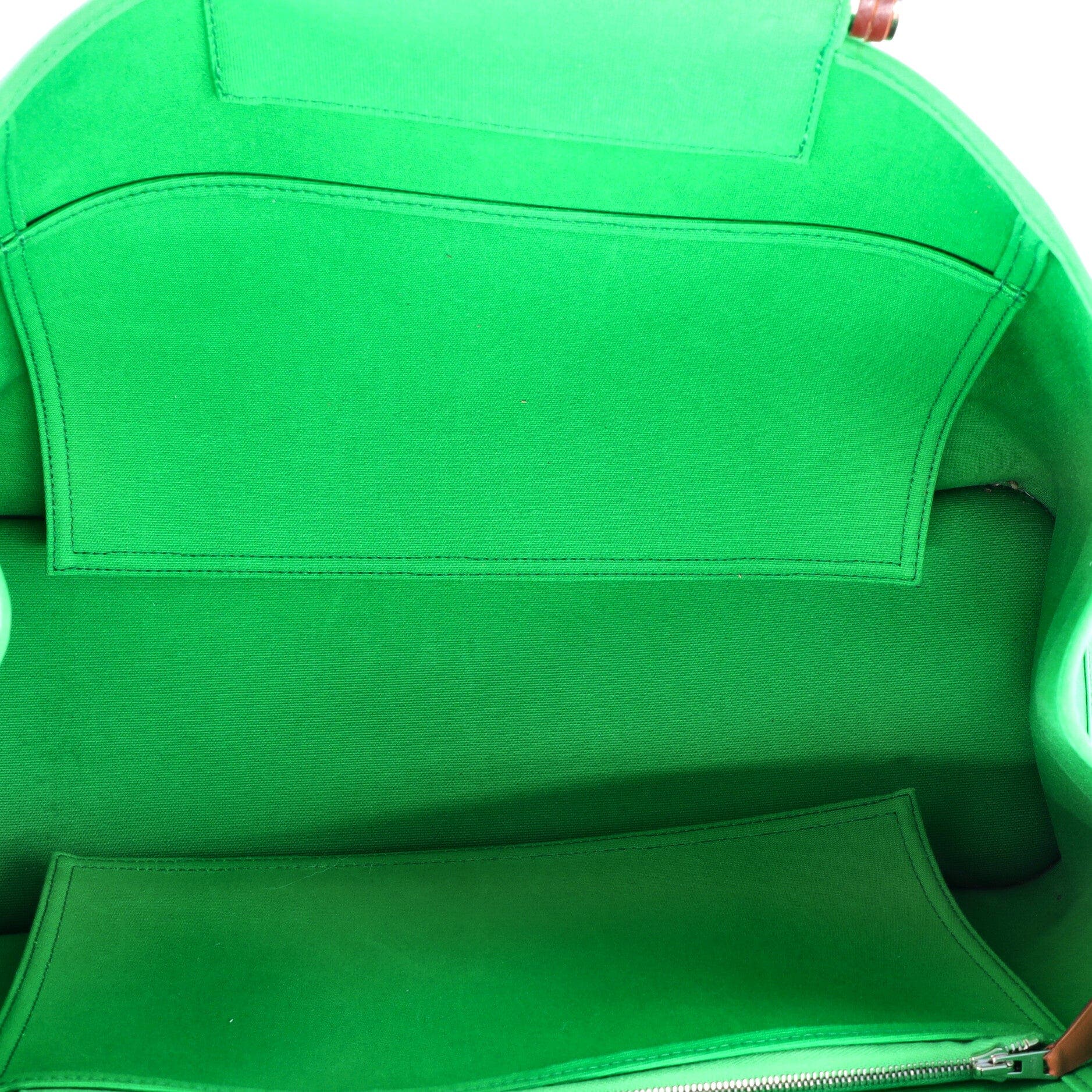 Cabag Elan Toile and Leather 39, Alternate, color, Green