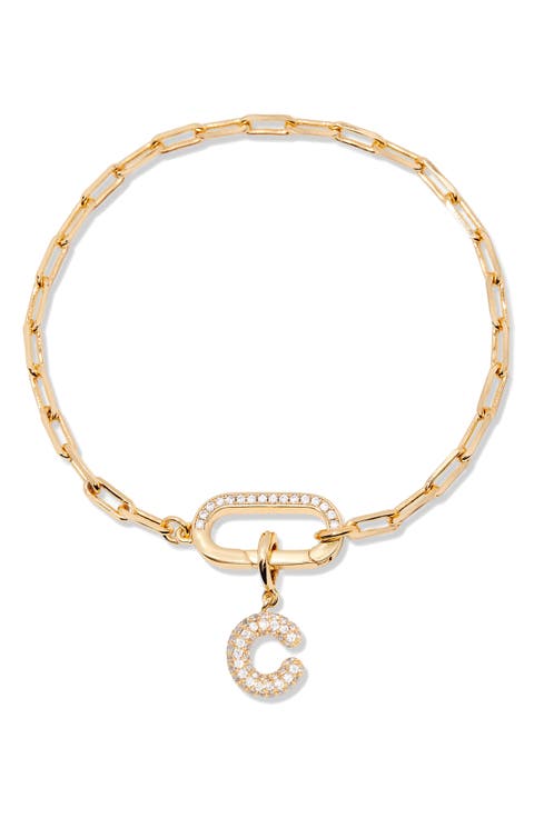 Petra Initial Charm Bracelet