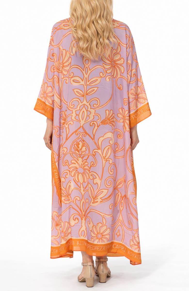 RANEES <p>Long Cotton Cover-Up</p>, Alternate, color, Orange