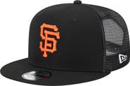 New Era Men's New Era Black San Francisco Giants Team Color Trucker 9FIFTY Snapback Hat