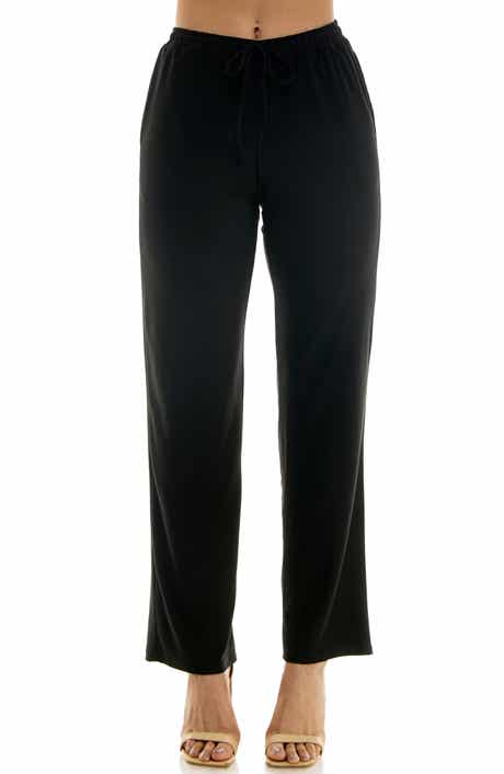 Drawstring Pocket Straight Leg Pants