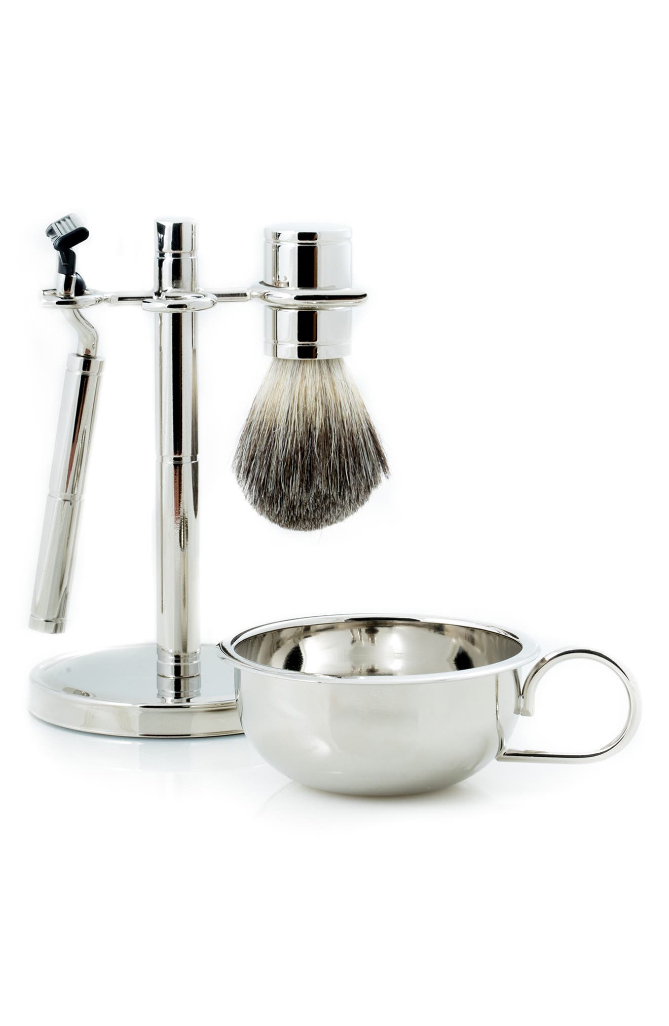 Bey-Berk Fusion Razor & Badger Brush Set in Multi Color 