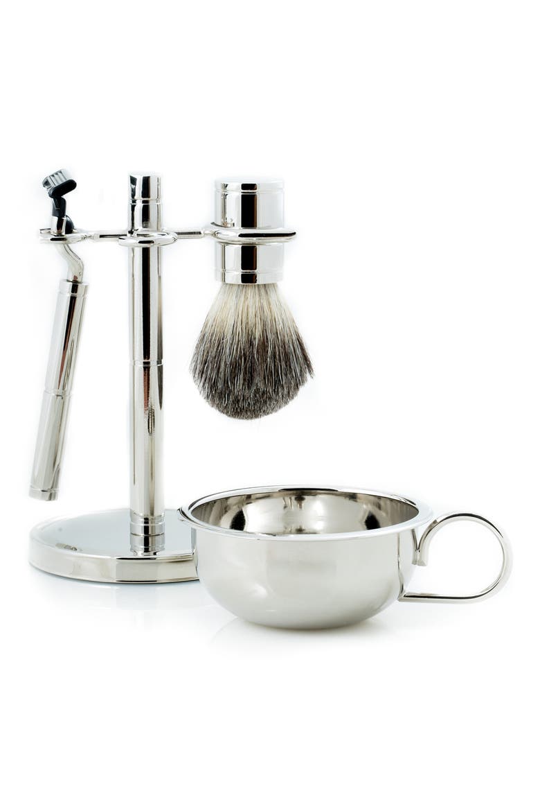 Fusion Razor & Badger Brush Set, Main, color, MULTI COLOR