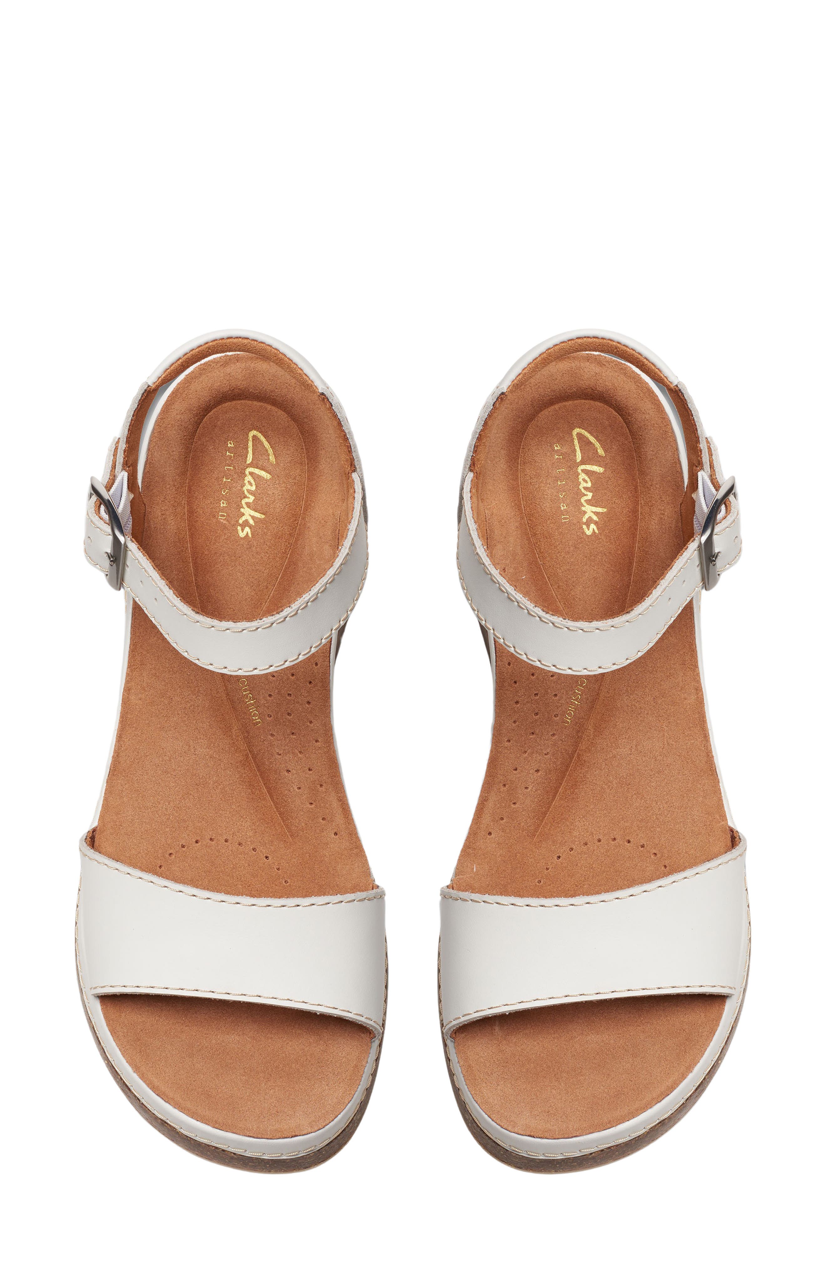 Clarks<sup>®</sup> Kassanda Lily Wedge Sandal, Alternate, color, 