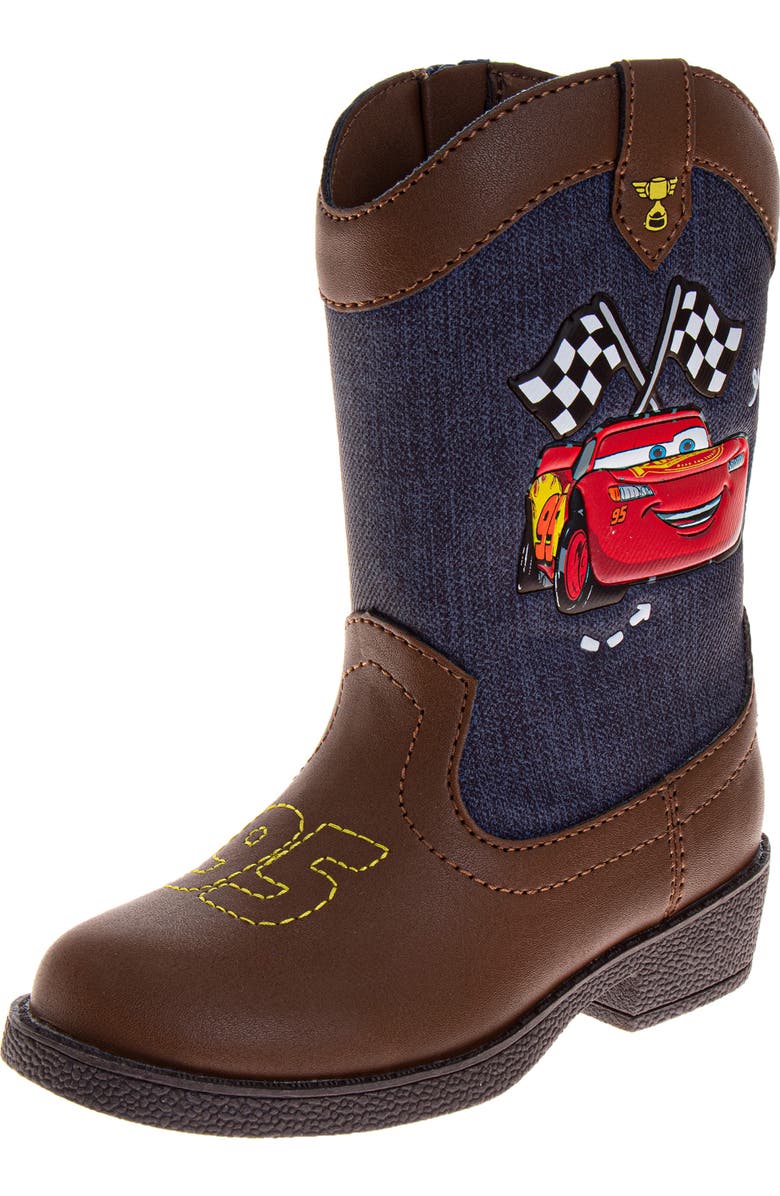 JOSMO Kids' Disney Cars Cowboy Boot, Main, color, Brown