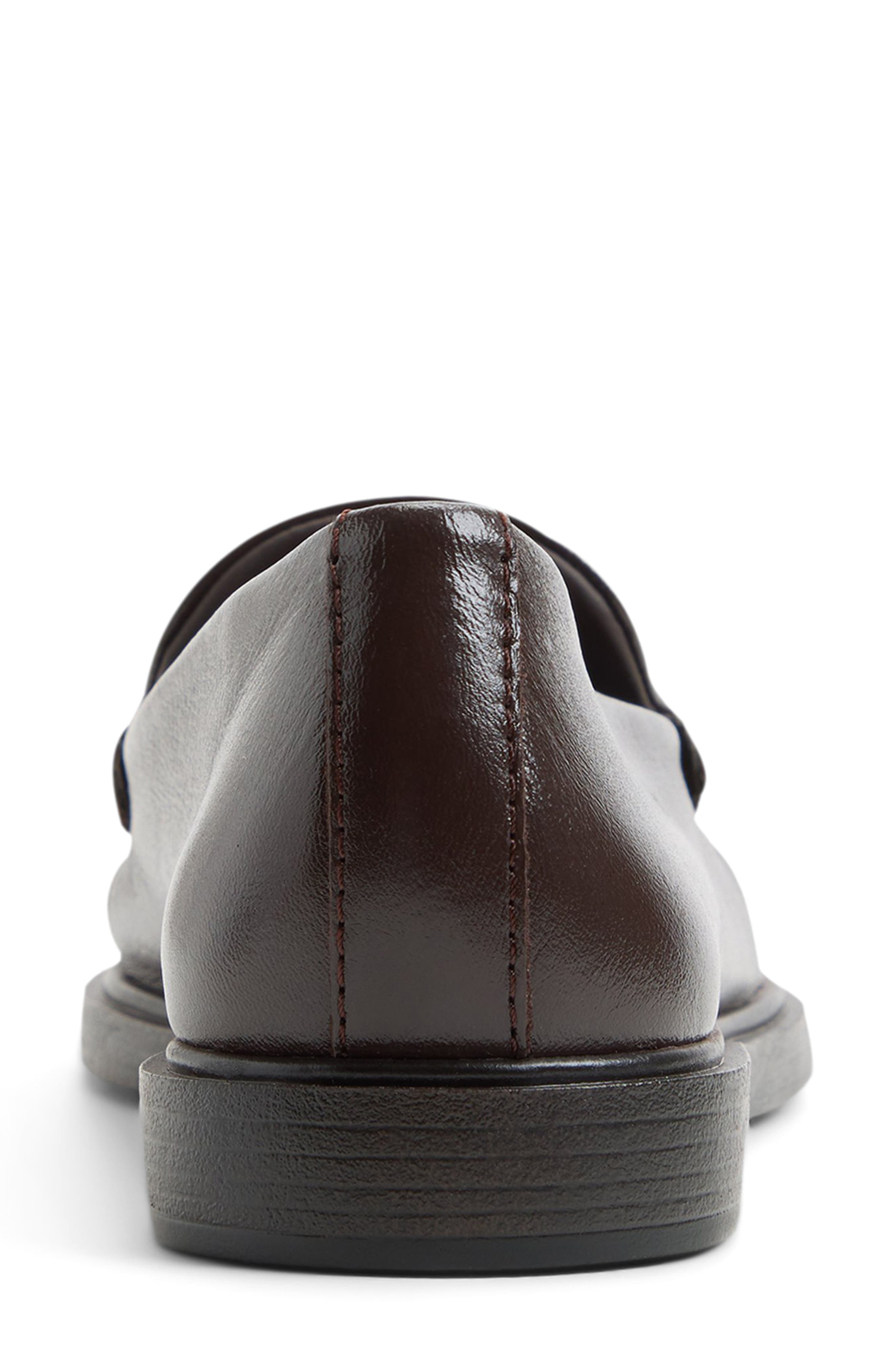 Sloane Leather Loafer, Alternate, color, DARK CHOCO