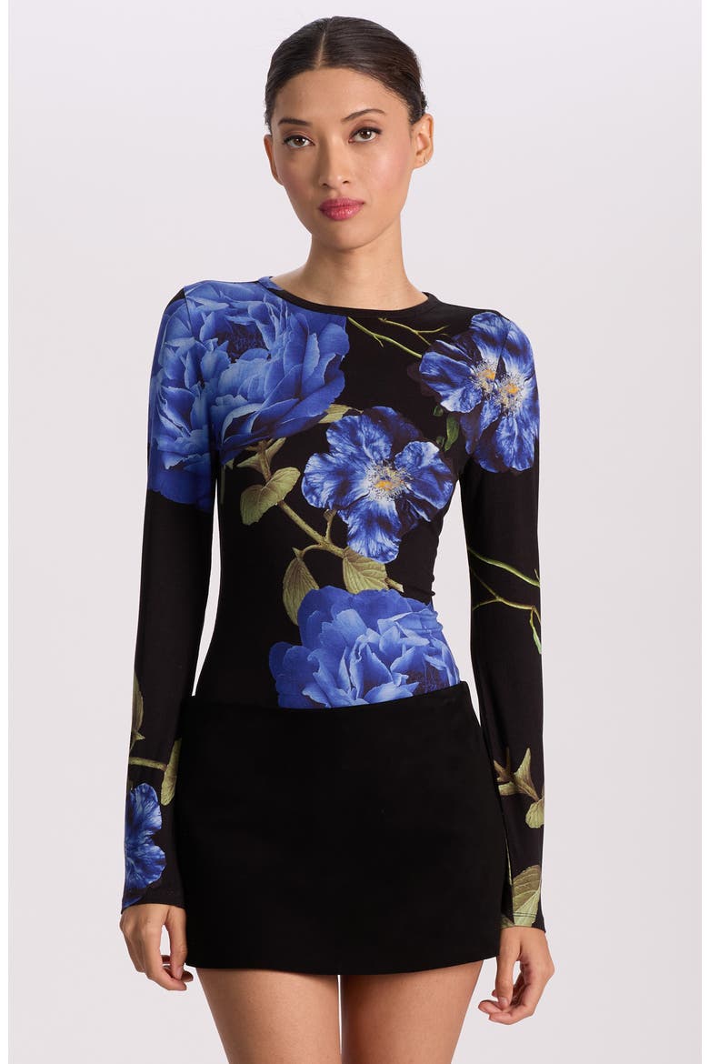 Delaina Floral T-Shirt, Alternate, color, LOS LOVE