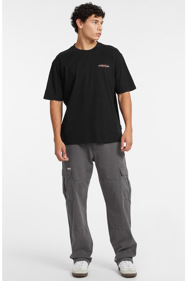 American Trad Logo Cotton Graphic T-Shirt, Alternate, color, JBLACK-BLACK
