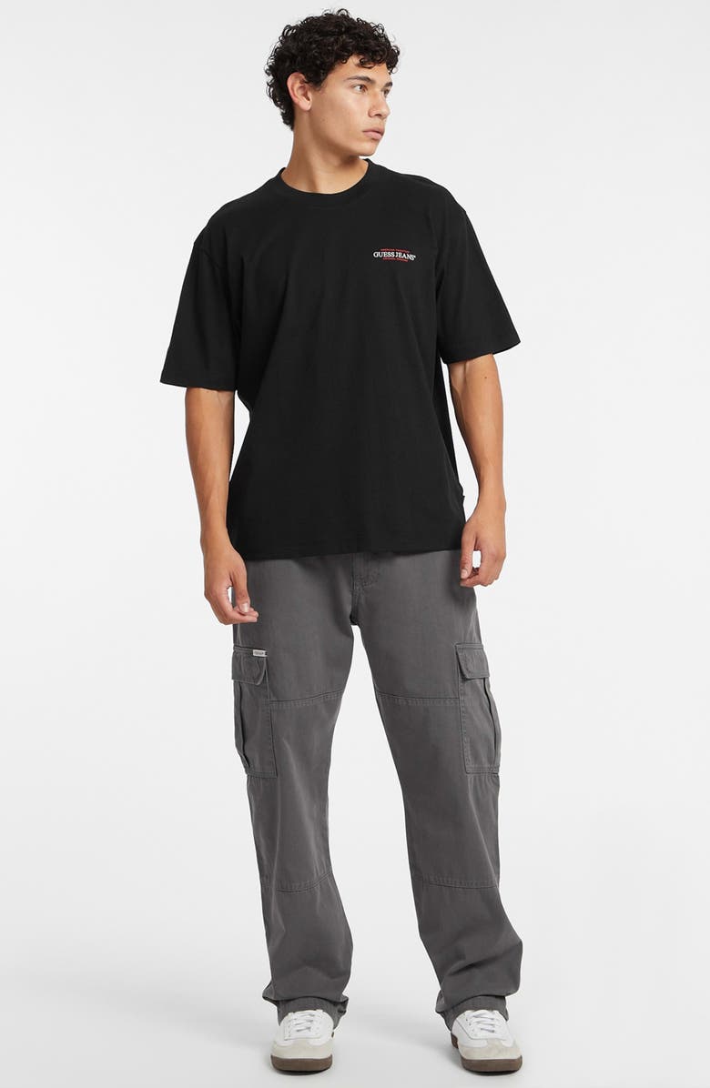 GUESS JEANS American Trad Logo Cotton Graphic T-Shirt, Alternate, color, 