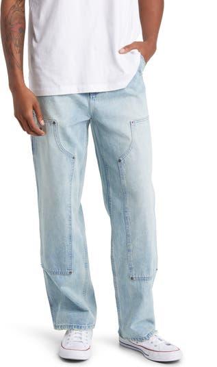 Relaxed Fit Denim Carpenter Pants