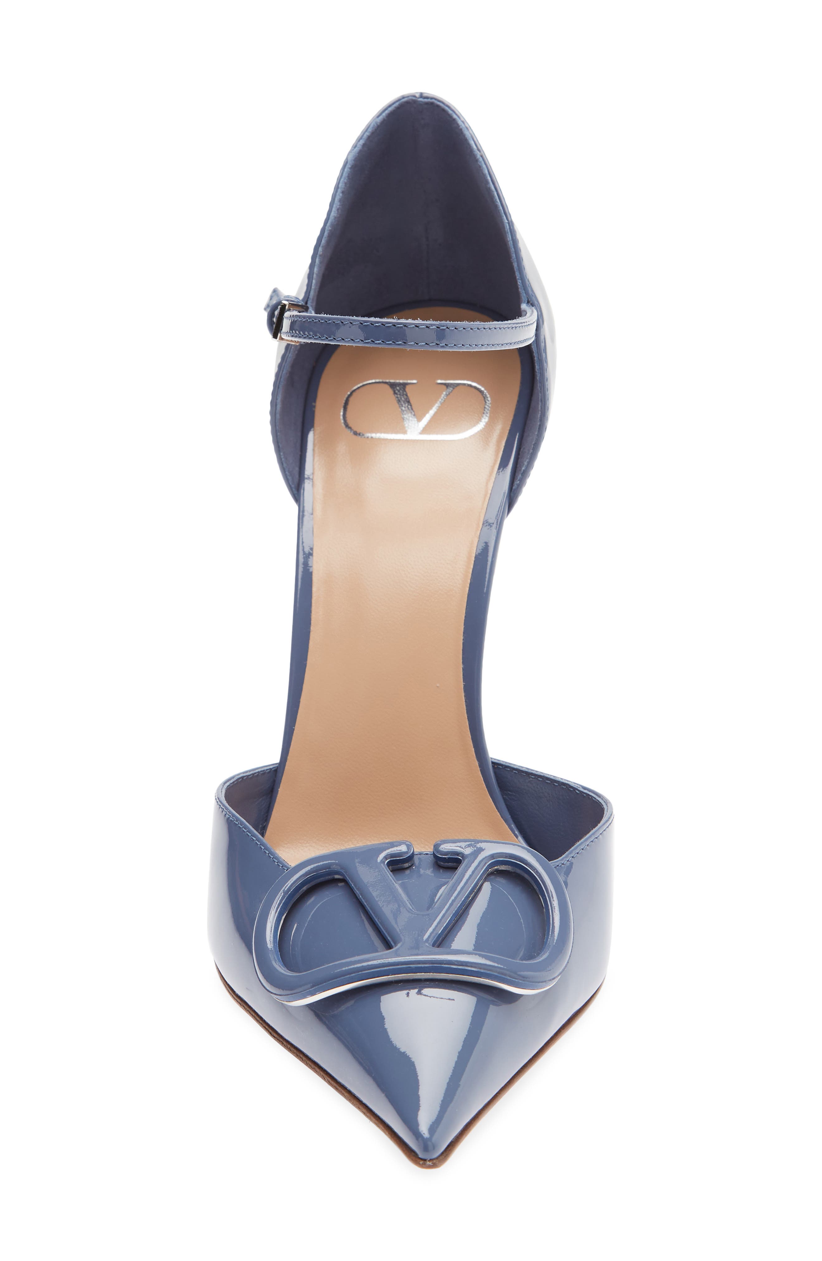 VLOGO Signature d'Orsay Patent Leather Pump, Alternate, color, BLUE