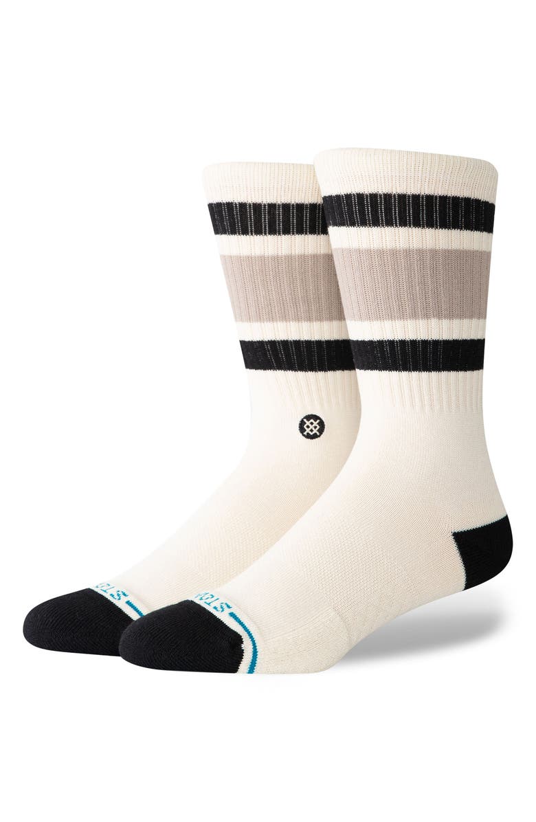 Stance Boyd Crew Socks, Main, color, Stringgrey
