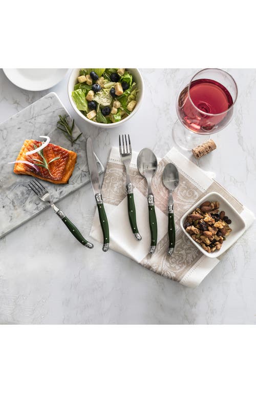 French Home 20-piece Laguiole Connoisseur Flatware Set In Green