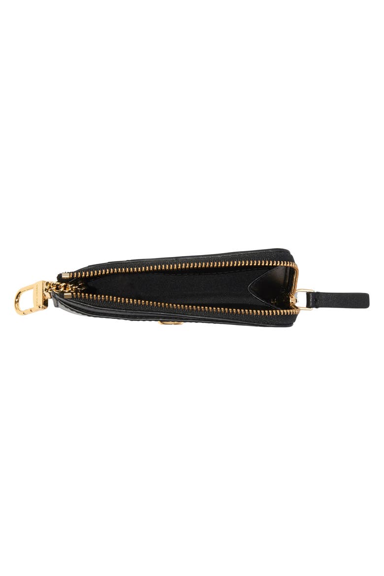 The J Marc Top Zip Card Case, Alternate, color, BLACK