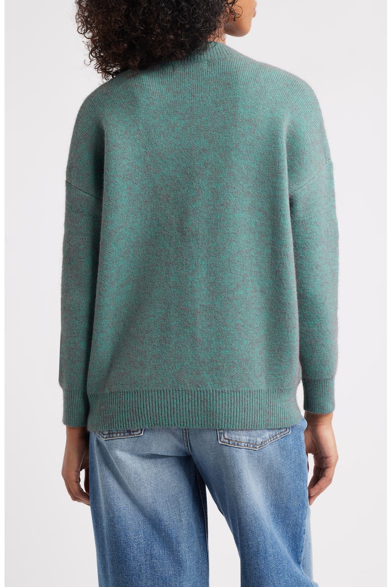 Sheep Jacquard Cardigan, Alternate, color, TEAL