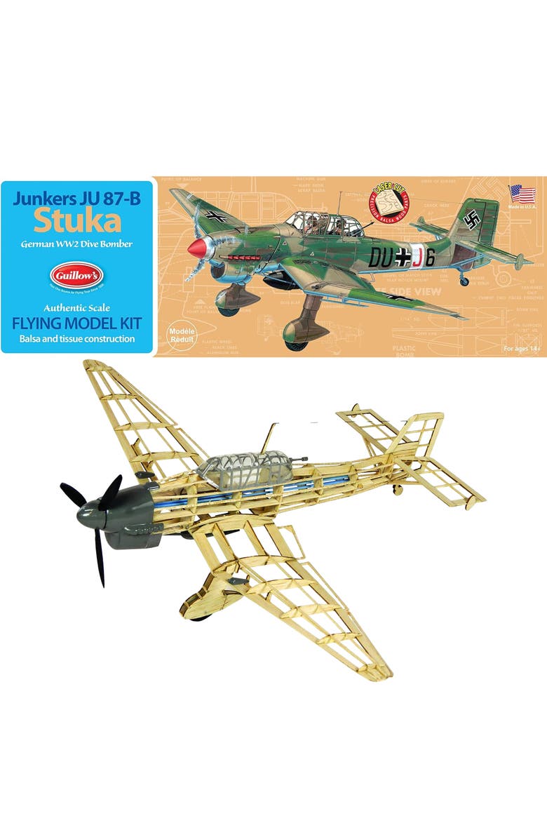 Junkers Ju 87B Stuka Model Kit Small, Alternate, color, Multicolored