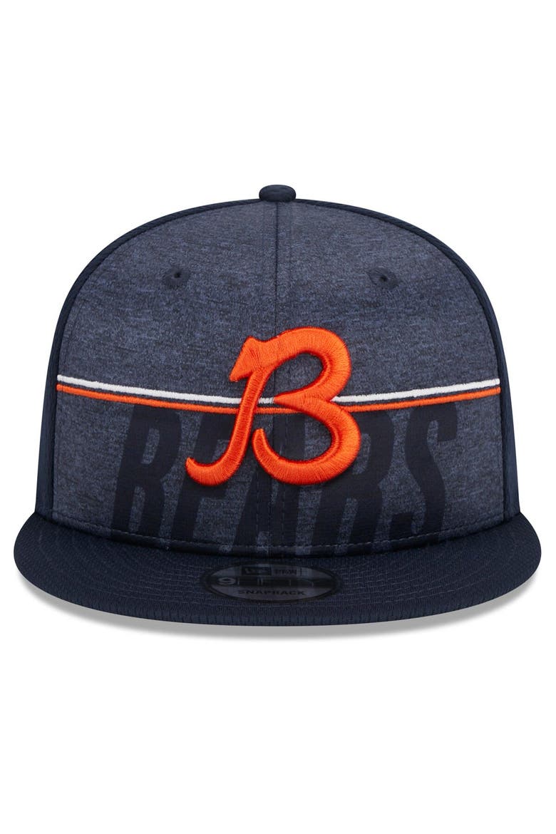 Men's New Era Navy Chicago Bears 2023 NFL Training Camp Secondary Logo 9FIFTY Snapback Hat, Alternate, color, Navy