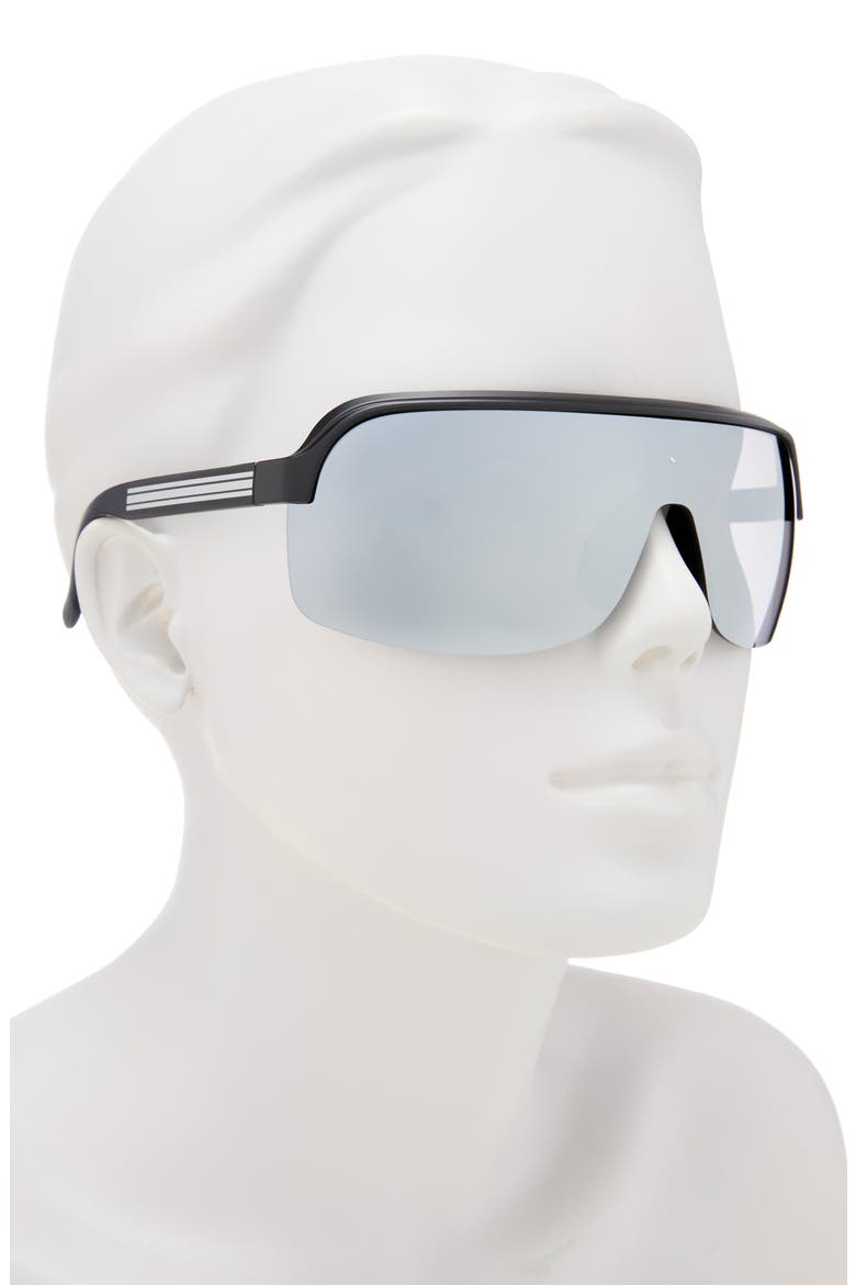 146mm Shield Sunglasses, Alternate, color, BLACK