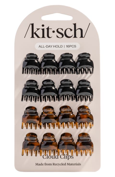 16-Pack Recycled Plastic Microcloud Hair Clips