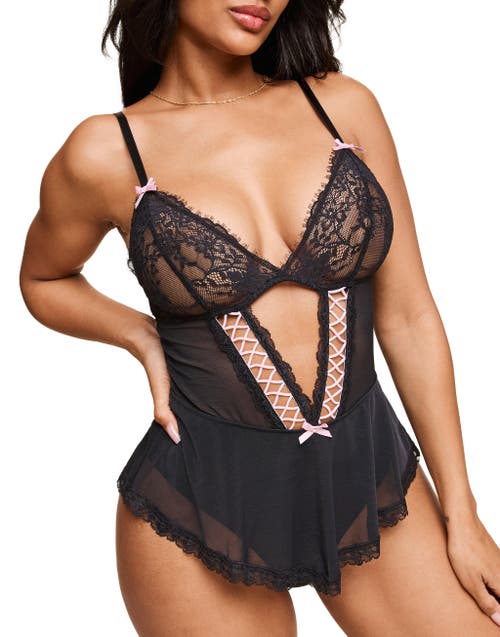 Shop Adore Me Eleanor Bodysuit Lingerie In Black