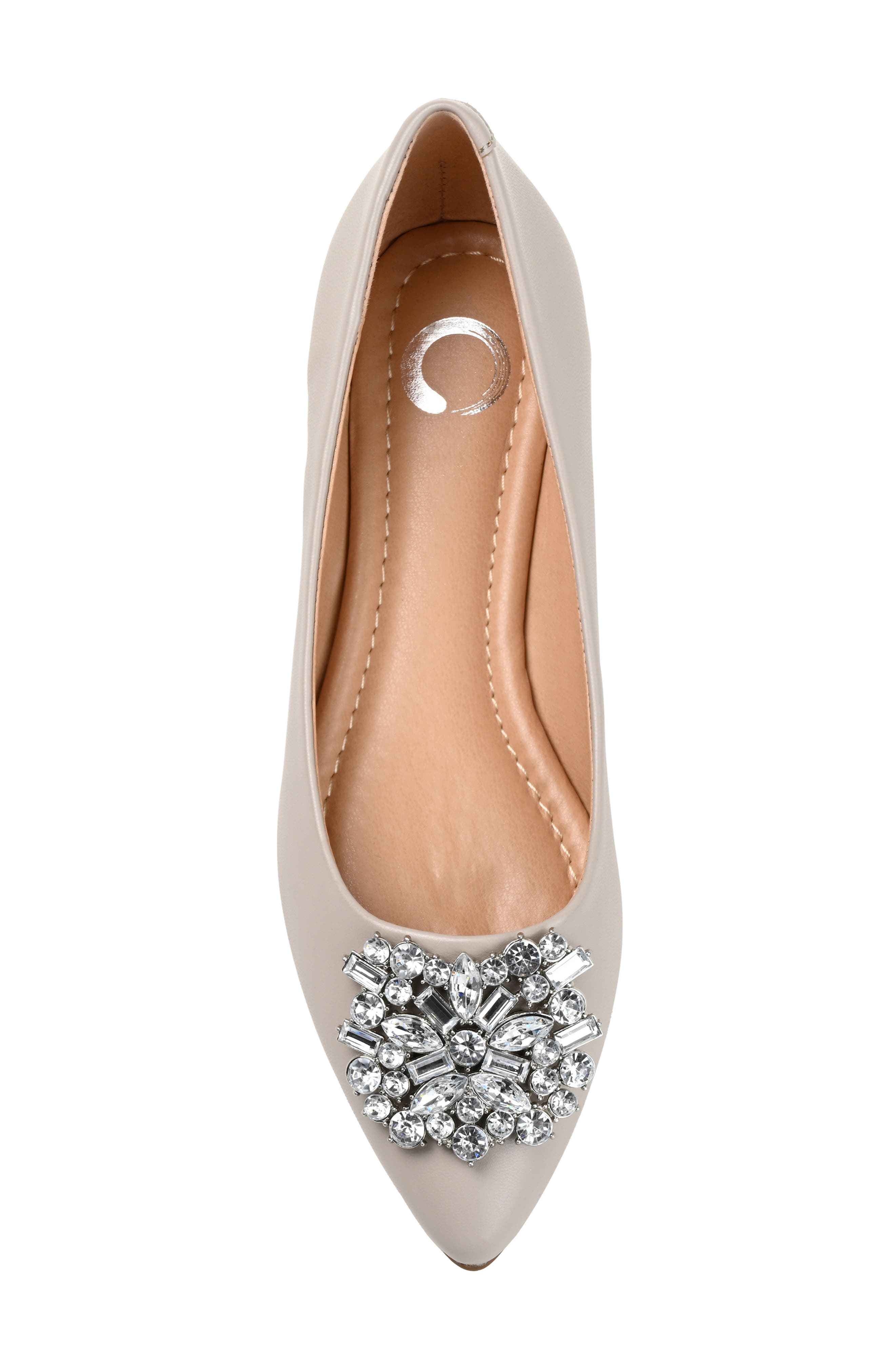 Journee Collection JOURNEE Renzo Embellished Flat, Alternate, color, Grey
