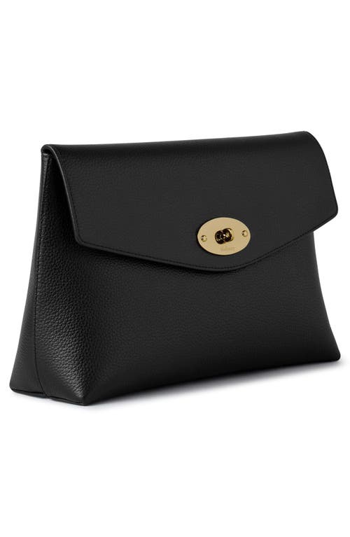 Mulberry Darley Leather Cosmetic Pouch In Black