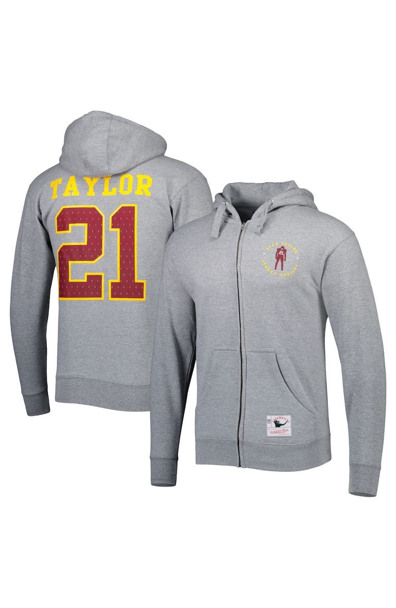 Mitchell & Ness Men's Mitchell & Ness Gray Washington Commanders Sean Taylor Legacy Project Full-Zip Hoodie Jacket, Main, color, 