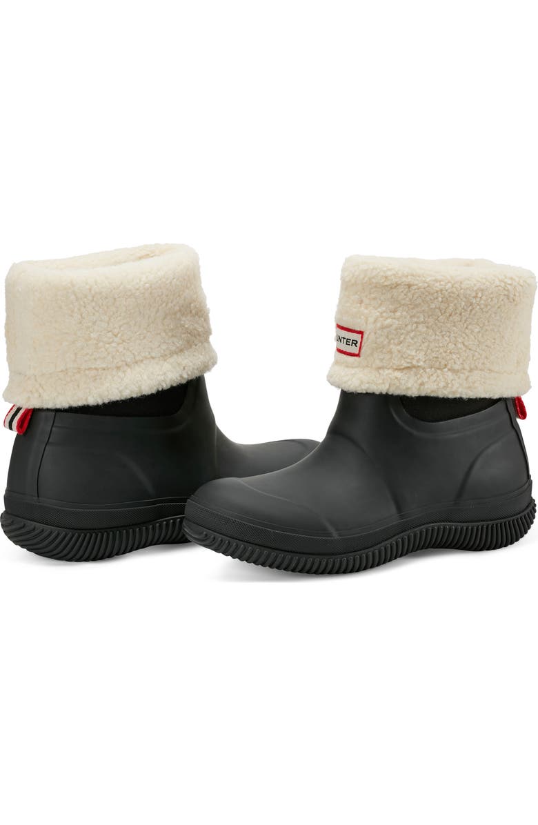 Hunter Thunor Indoor/Outdoor Insulated Roll Top Waterproof Snow Boot, Alternate, color, Black